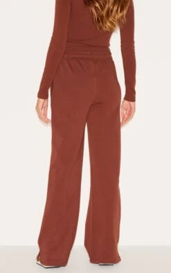 Prettylittlething Chocolate Interlock Wide Leg Split Hem Sweatpants 7 Prettylittlething Chocolate Interlock Wide Leg Split Hem Sweatpants -Pretty Little Thing Shop 342d09be372a12616a4fd22afce8460d8ed11a42 CNL8060 3 chocolate interlock wide leg split hem joggers