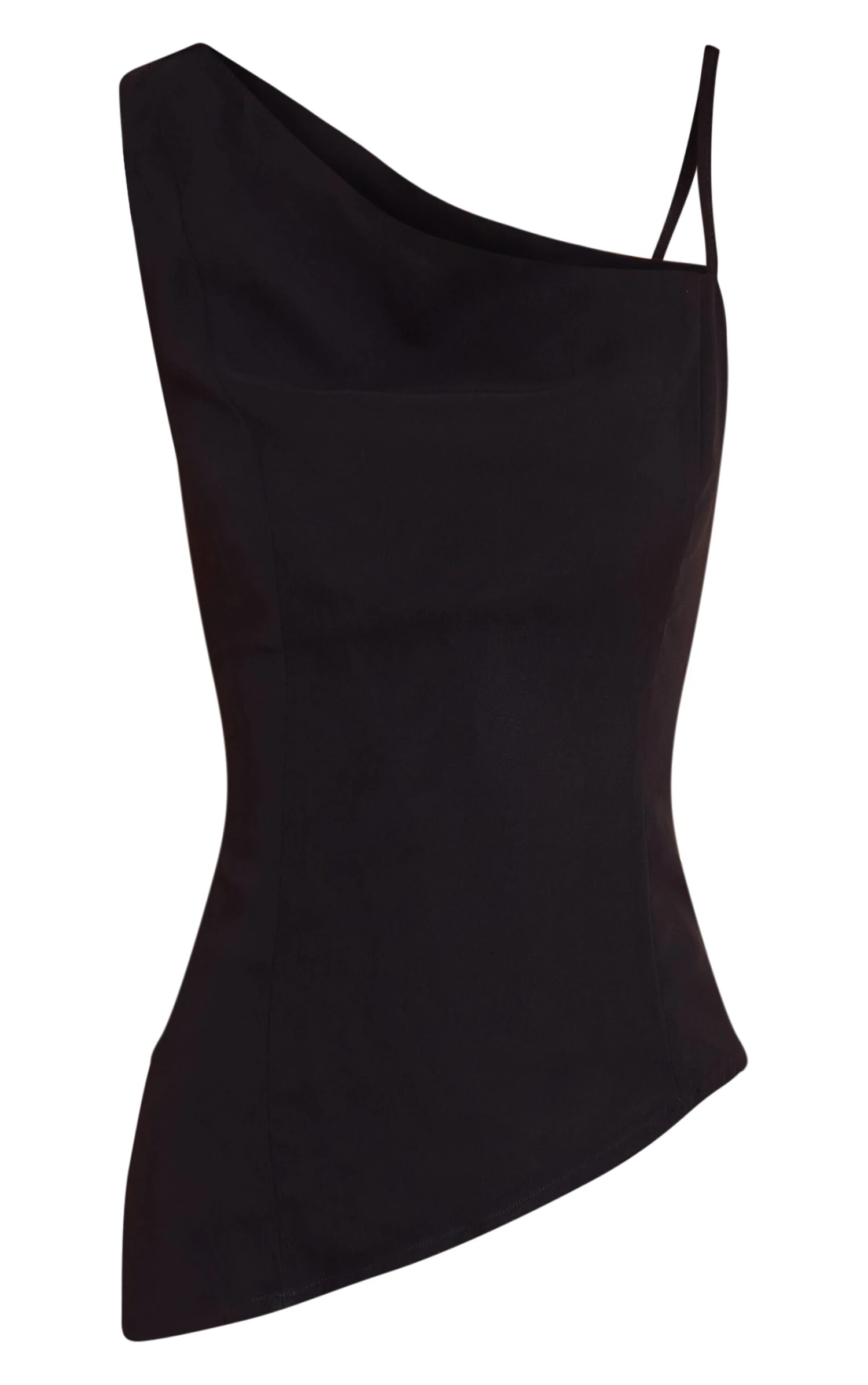 Prettylittlething Black Chiffon Asymmetric Cami Top 5 Prettylittlething Black Chiffon Asymmetric Cami Top - Image 5