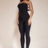 Prettylittlething Black Slinky Bandeau Jumpsuit