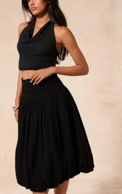 Prettylittlething Black Cotton Volume Puffball Midi Skirt 8 Prettylittlething Black Cotton Volume Puffball Midi Skirt -Pretty Little Thing Shop 35334b59dd343b0e74312a3c6304fd6f01f9a38f CNM0505 4 black cotton volume puffball midi skirt