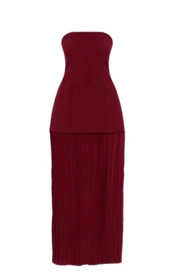 Prettylittlething Burgundy Bandeau Pleated Chiffon Skirt Panel Maxi Dress -Pretty Little Thing Shop 356eeff2550423fbe7fd6f43b3c88865f928684f CNO3763 5 burgundy bandeau pleated chiffon skirt panel maxi dress