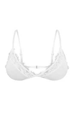 Prettylittlething White Jersey Lace Trim Bralette -Pretty Little Thing Shop 35b1ff6c50a155d738dcc93eb1dc700df1d8c981 CNI2892 5 white jersey lace trim bralette