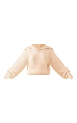Prettylittlething Stone Chunky Knitted Zip Up Oversized Sweater -Pretty Little Thing Shop 362ef7381bcd03f85ee2dc1e872d70ff7ae52850 cnf9203 5