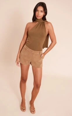 Prettylittlething Khaki Scarf Neck Detail Sleeveless Knitted Top -Pretty Little Thing Shop 36b99531d002bb3f66ab17d521f16528b9db8146 CNO6648 3 khaki scarf neck detail sleeveless knitted top