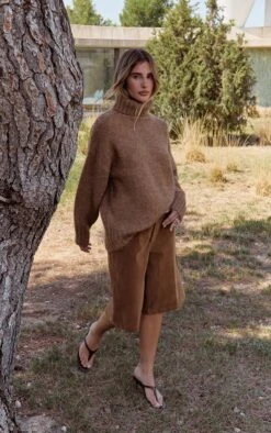 Camel Roll Neck Balloon Sleeve Oversized Sweater 7 Camel Roll Neck Balloon Sleeve Oversized Sweater -Pretty Little Thing Shop 36b9d0505f170cbc053b8ffa6a3cc181bce18f2d CNN9461 3 camel roll neck balloon sleeve oversized jumper