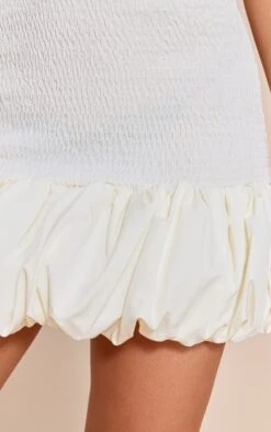 Cream Shirred Bandeau Bodycon Dress -Pretty Little Thing Shop 370bdf661ecdaa1a5e6f301c70436e72ff8b2085 CNO2474 4 cream shirred bandeau bodycon dress