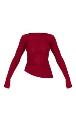 Prettylittlething Burgundy Brushed Rib Asymmetric Hem Shift Dress -Pretty Little Thing Shop 385ee1ccc1679ed9558ab6ce9ff4c3925037f963 cnl6893 5