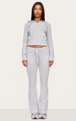 Prettylittlething Grey Marl Zip Up Fitted Track Top -Pretty Little Thing Shop 388c19055135a353de08f466ac5621c5e3168387 CNL6877 3 grey marl zip up fitted track top