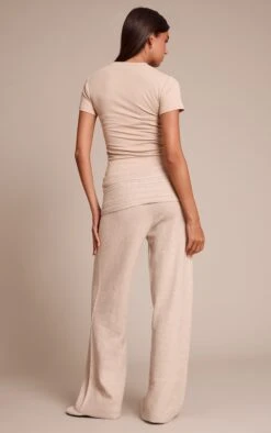 Prettylittlething Oatmeal Rib Soft Knit Fold Over Pant -Pretty Little Thing Shop 389a162b06c54fe5d3a40b294f5eab6eaf4da0c2 CNN7191 3 oatmeal rib soft knit fold over trouser