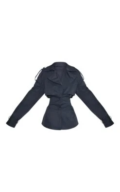 Prettylittlething Charcoal Cropped Belted Trench Coat -Pretty Little Thing Shop 38c9fc4dcc3fb9af6fb80be280a503bb353e4c76 CNN2523 5 charcoal cropped belted trench coat