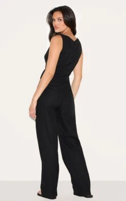 Prettylittlething Black Linen Blend Vest Detail Straight Leg Jumpsuit -Pretty Little Thing Shop 3955a813a081b64700eb59725612c3ae8de1b02d CNM3525 2 black linen blend waistcoat detail straight leg jumpsuit