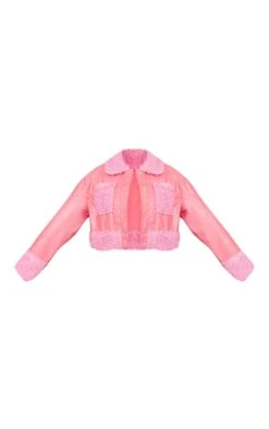 Prettylittlething Pink Borg Pocket Front Faux Leather Cropped Coat 8 Prettylittlething Pink Borg Pocket Front Faux Leather Cropped Coat -Pretty Little Thing Shop 395cef8313a58893b0a6d634eccfe094fa988647 cnf4889 5