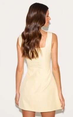 Prettylittlething Butter Yellow Twill Bow Detail A-Line Dress -Pretty Little Thing Shop 397f098b95edd6a5f04ccdeb2f295b8841f07b39 CNM5835 2 butter yellow twill bow detail a line dress