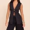Prettylittlething Black Hardware Collarless Vest -Pretty Little Thing Shop 3a1cbe76466d1c06872606b4450e93b669c2d3b9 CNN1178 1 black hardware collarless waistcoat