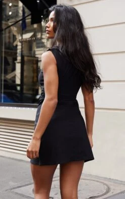 Prettylittlething Black Stretch Woven Ruched Detail Bodycon Dress 6 Prettylittlething Black Stretch Woven Ruched Detail Bodycon Dress -Pretty Little Thing Shop 3a378a45c7550db8ba90f511e337eff587f55e85 CNK3713 2 black stretch woven ruched detail bodycon dress