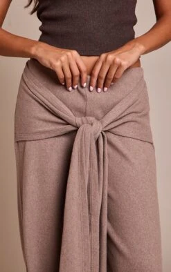 Prettylittlething Mushroom Brushed Wrap Detail Straight Leg Pants -Pretty Little Thing Shop 3a404db4d6942fb84aabe542a96403f26ddbc9ee CNO5786 4 mushroom brushed wrap detail straight leg trousers