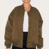 Prettylittlething Khaki Classic Oversized Bomber Jacket -Pretty Little Thing Shop 3a7a8fc20b2ee4850f6f8c674ea1f350ef753304 CNL4138 1 khaki classic oversized bomber jacket