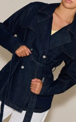 Prettylittlething Indigo Belted Cropped Denim Trench -Pretty Little Thing Shop 3a858f49daa90d1708488828fe0bea03bd8db446 CNN2887 4 indigo belted cropped denim trench