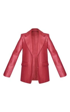 Prettylittlething Cherry Red Textured Faux Leather Blazer -Pretty Little Thing Shop 3a8f2f10f6f50a383e09d3bcd90d96f268e21efc cnj9070 5