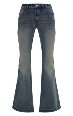 Prettylittlething Vintage Wash Dipped Waistband Distressed Flared Jeans 9 Prettylittlething Vintage Wash Dipped Waistband Distressed Flared Jeans -Pretty Little Thing Shop 3a8f9c5af50c225b82062678f762adf4a2d4f0dd cnj9310 5
