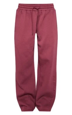PRETTYLITTLETHING Burgundy Athletics Club Embossed Straight Leg Sweatpants 9 PRETTYLITTLETHING Burgundy Athletics Club Embossed Straight Leg Sweatpants -Pretty Little Thing Shop 3a9ee8fb8a91e9e824898c13f0c6075687fe1cfd cnl3939 5
