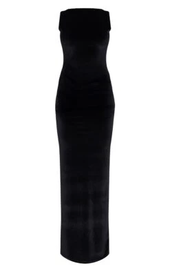 Black Velvet Boat Neck Maxi Dress -Pretty Little Thing Shop 3b41eeb0e3b2e2245247621324179f2fabcb91a6 cnl0984 5