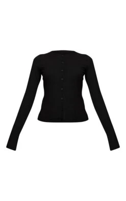 Prettylittlething Black Button Through Fine Knit Cardigan -Pretty Little Thing Shop 3b4468072efaf6453850eb7bc704d43934a14d99 CNN6357 5 black button through fine knit cardigan