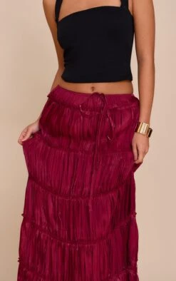 Prettylittlething Deep Red Drawstring Frill Tiered Maxi Skirt 8 Prettylittlething Deep Red Drawstring Frill Tiered Maxi Skirt -Pretty Little Thing Shop 3be050aaa3b06e081da798f894396c24f634c820 CNM5751 4 deep red drawstring frill tiered maxi skirt