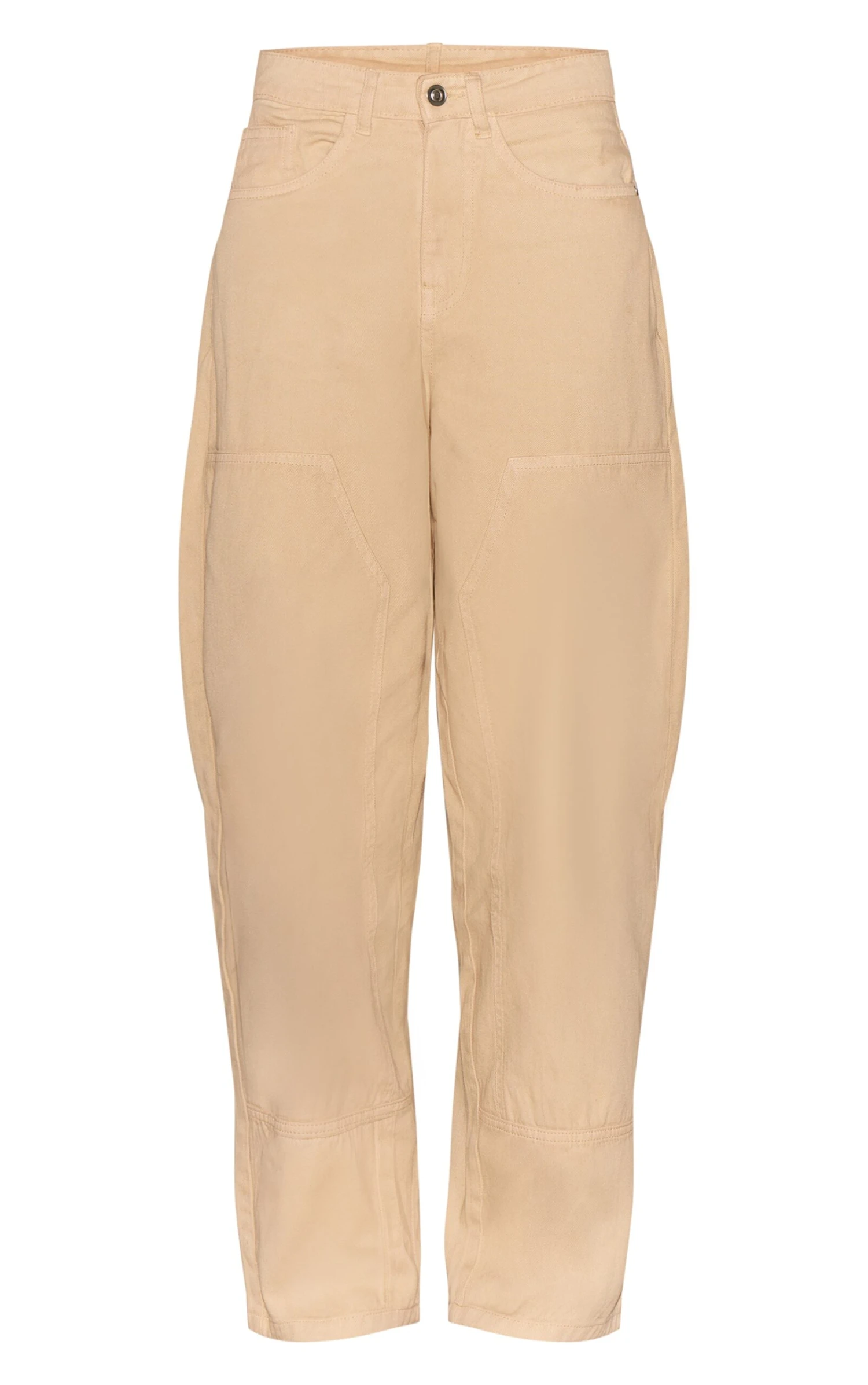 Prettylittlething Sand Carpenter Seam Detail Jeans 5 Prettylittlething Sand Carpenter Seam Detail Jeans - Image 5