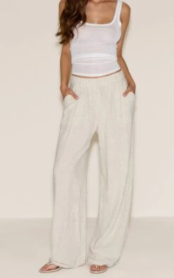 Prettylittlething Natural Linen Look Floaty Tailored Pants 6 Prettylittlething Natural Linen Look Floaty Tailored Pants -Pretty Little Thing Shop 3c0ac3657986fe760cd73f612e4f009b658bb99d CNN1609 2 natural linen look floaty tailored trousers