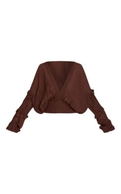 Prettylittlething Chocolate Chiffon Ruffle Detail Plunge Blouse 9 Prettylittlething Chocolate Chiffon Ruffle Detail Plunge Blouse -Pretty Little Thing Shop 3d28478158115f0e59203049d5692729a3115700 CNN6273 5 chocolate chiffon ruffle detail plunge blouse