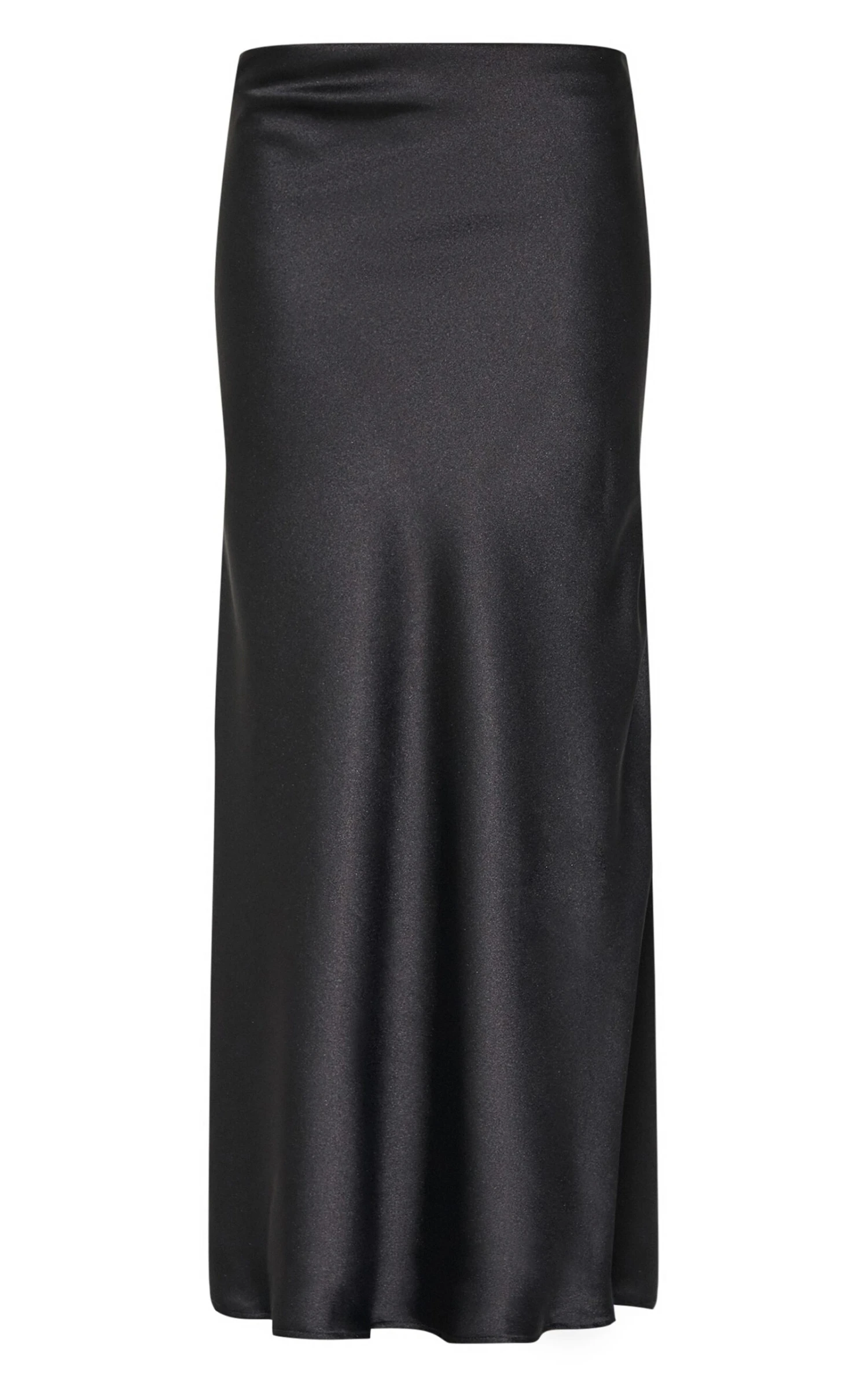 Prettylittlething Black Satin Floaty Maxi Skirt 5 Prettylittlething Black Satin Floaty Maxi Skirt - Image 5