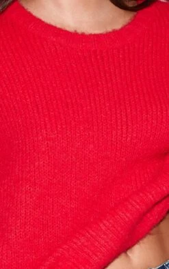 Red Rib Detail Oversized Sweater 7 Red Rib Detail Oversized Sweater -Pretty Little Thing Shop 3da22adea13dfe17a2df855c2211f362fd0e87e2 CNN9681 4 red rib detail oversized jumper