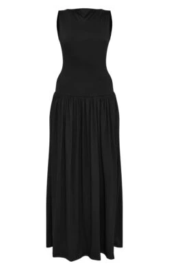 Prettylittlething Black Double Layer Jersey Dropped Waist Maxi Dress -Pretty Little Thing Shop 3ec89d599fb61a54e7a225b0acf41003dc3388cf CNN0090 5 black double layer soft touch dropped waist maxi dress
