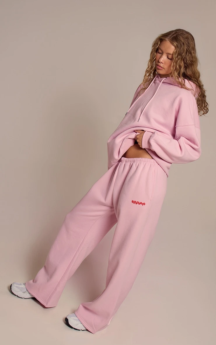 Pink Plt Studio Puff Print Thin Waistband Sweatpants