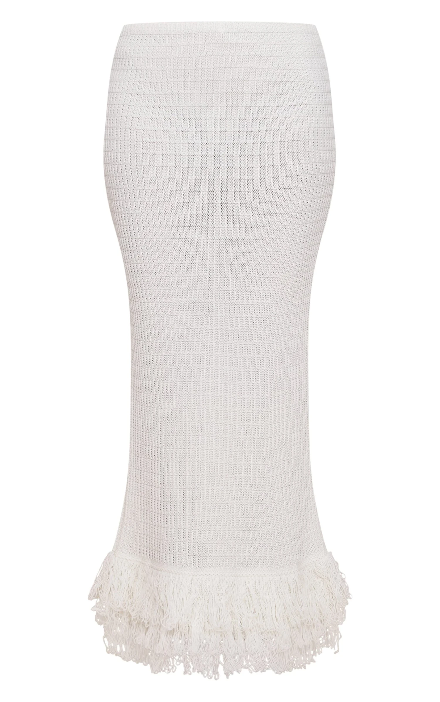 Prettylittlething Cream Loop Knit Maxi Skirt 5 Prettylittlething Cream Loop Knit Maxi Skirt - Image 5