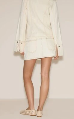 Prettylittlething Ecru Rigid Denim Mini Skirt -Pretty Little Thing Shop 400a8d53895165988a7ce9b254c90e1525bdcf8b CNM0830 3 ecru rigid denim mini skirt