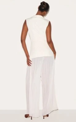 Prettylittlething Almond Woven Vest Overlay Chiffon Jumpsuit -Pretty Little Thing Shop 400b17fc1e3dad2927796048832a51e5e9d6902b CNL9217 2 almond woven waistcoat overlay chiffon jumpsuit