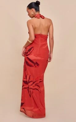 Prettylittlething Rust Printed Plunge Tie Detail Maxi Dress 6 Prettylittlething Rust Printed Plunge Tie Detail Maxi Dress -Pretty Little Thing Shop 40446a30ae38c92e4322f74338627829f3cfdafa CNN2052 2 rust printed plunge tie detail maxi dress