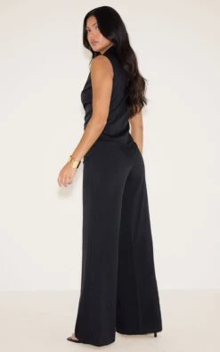 Prettylittlething Black Woven Wrap Collared Jumpsuit -Pretty Little Thing Shop 406842ce4f38d467ccb359b61b8ae8b372bd6f63 CNN7739 2 black woven wrap collared jumpsuit