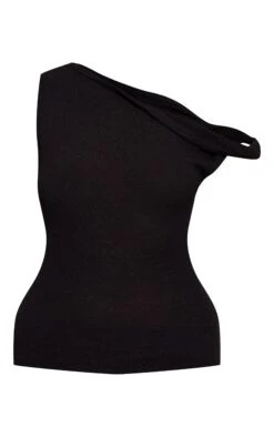 Prettylittlething Black Towelling Fine Knit Asymmetric Top -Pretty Little Thing Shop 415bdec7ab4f730a78ce688a2abfe1999f404a86 CNN7202 5 black towelling fine knit asymmetric top