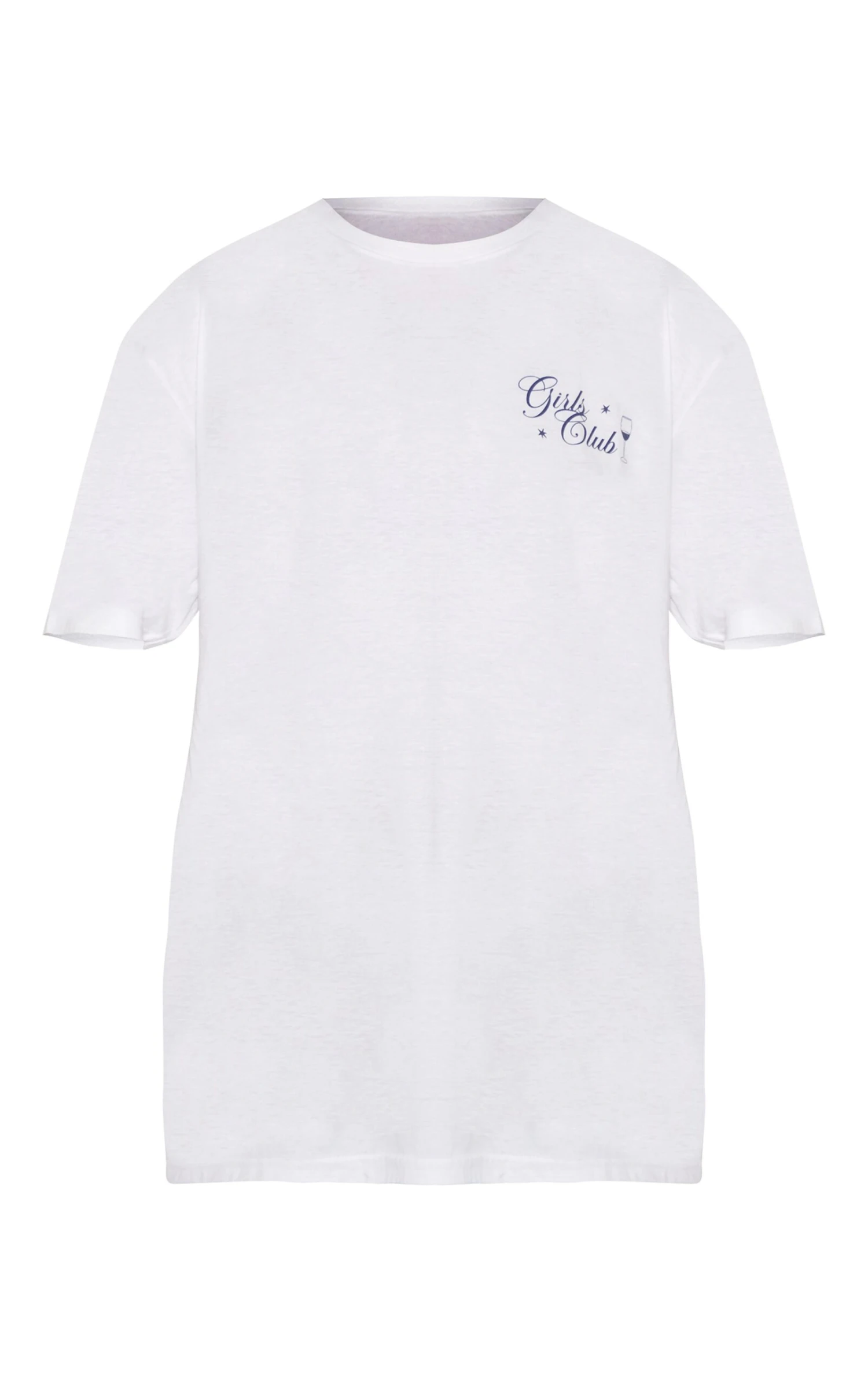 White Wine Night Graphic Oversized T-shirt - Image 5