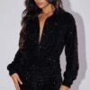 Prettylittlething Black Sequin Shirt Romper 11 Prettylittlething Black Sequin Shirt Romper -Pretty Little Thing Shop 42522d24d22ec1c959d5beeb33f7067ce9345949 cng6209 1