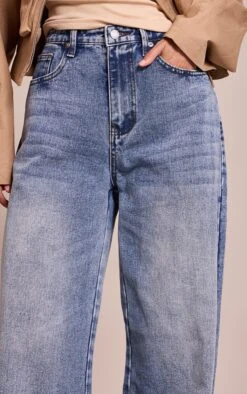 Prettylittlething Mid Blue Wash High Waist Split Hem Boyfriend Jeans -Pretty Little Thing Shop 42b350ff9fb08a1c9c0a42e4a9a78f48e805f3b4 CNN4294 4 mid blue wash high waist split hem boyfriend jeans