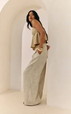 Prettylittlething Stone Tailored Tweed Wide Leg Pants 5 Prettylittlething Stone Tailored Tweed Wide Leg Pants -Pretty Little Thing Shop 42c234deb7718171830f91f6ec6e1fba1126f95d CNM7367 2 stone tailored tweed wide leg trousers