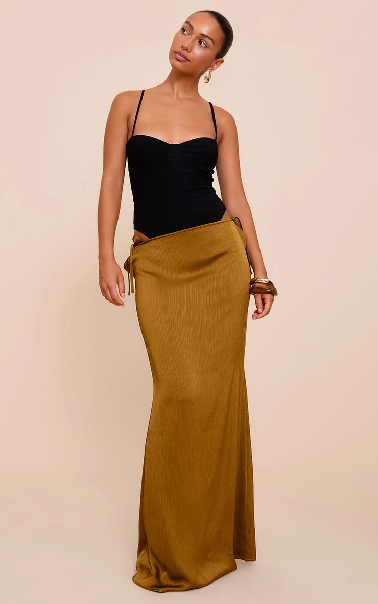 Prettylittlething Black Woven Stretch Strappy Bodysuit 3 Prettylittlething Black Woven Stretch Strappy Bodysuit - Image 3