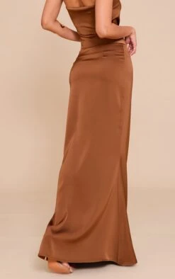 Prettylittlething Chocolate Satin Mid Rise Maxi Skirt -Pretty Little Thing Shop 42d42af55533b6c78708f17bf3c55040cfdf4907 CNM6127 3 chocolate satin mid rise maxi skirt