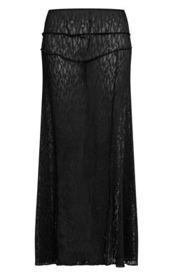 Prettylittlething Black Lace Seam Detail Maxi Skirt -Pretty Little Thing Shop 439377202b6119fdbee1918537acda4c0425ed76 CNN5320 5 black lace seam detail maxi skirt