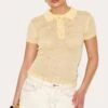 Prettylittlething Yellow Sheer Knit Polo Top -Pretty Little Thing Shop 458401fb9f8fd55cb85c925c116a3aafa76cb3aa CNM9269 1 yellow sheer knit polo top