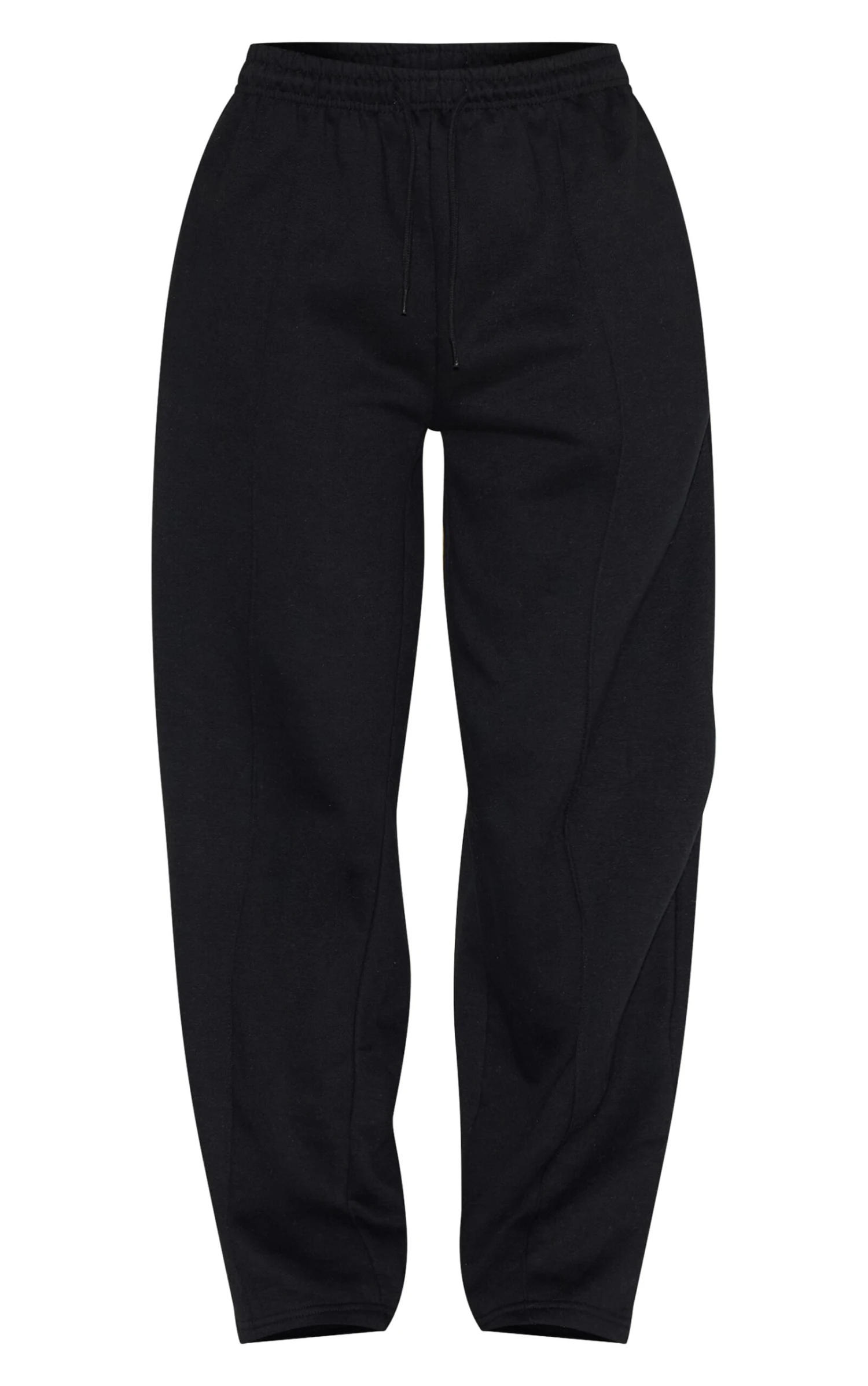 Prettylittlething Black Wide Leg Seam Detail Sweatpants 5 Prettylittlething Black Wide Leg Seam Detail Sweatpants - Image 5